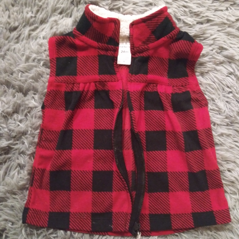 Carter's 24month Plaid Vest Girls